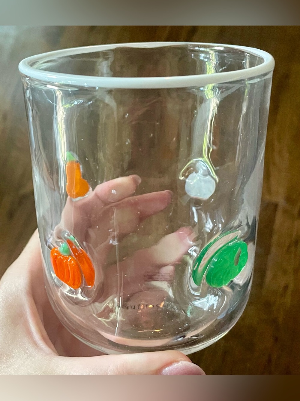 Anthropologie Pumpkin Gourd Fall Icon Glass